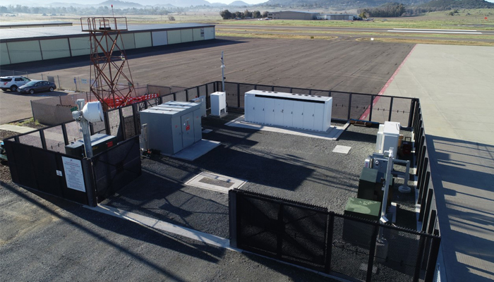 A picture of ADG&E's microgrid it built to support U.S. Forest Service and CAL Fire